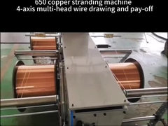 650 구리 스트랜딩 기계 + 4 주축 다중 헤드 철사 제조와 페이-오프