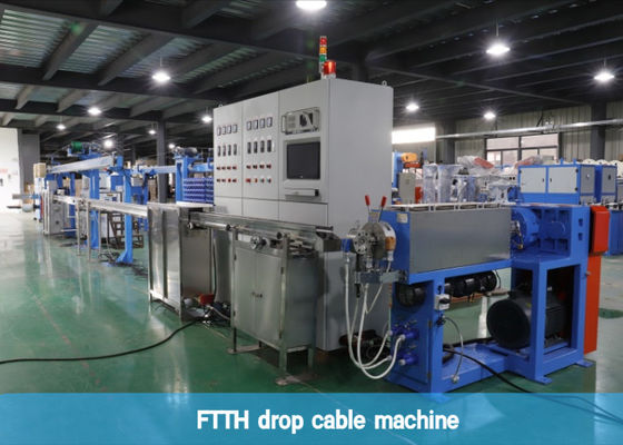 2*5mm 평방 유형 FTTH 드롭 섬유 옵틱 케이블 기계