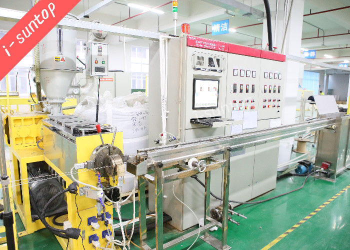 FTTH 드롭 케이블을 위한 190m/Min 두 부분으로 된 광섬유 케이블 생산 라인